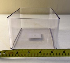 Bandeja organizadora de banheiro de plástico transparente média Brightroom lixeira de armazenamento bancada, usado comprar usado  Enviando para Brazil