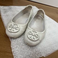 Sapatos de balé Tory Burch logotipo couro branco Nappa comprar usado  Enviando para Brazil