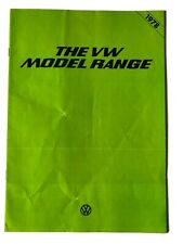 Folheto de carro VW Model Range 1977-78 Polo Golf Passat Scirocco Beetle comprar usado  Enviando para Brazil