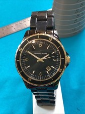 Relógio de quartzo analógico Michael Kors MK5173 masculino preto aço inoxidável bateria nova comprar usado  Enviando para Brazil