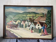 ölgemälde landschaft dorf gebraucht kaufen  Fehrbellin