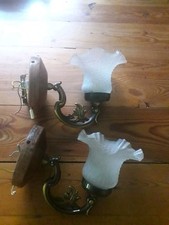 Pair vintage wooden for sale  MALDON