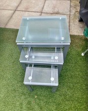 Glass topped nest for sale  ELLESMERE