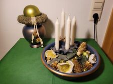 Blau adventskranz schale gebraucht kaufen  Bubesheim