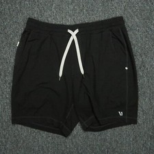 Shorts Vuori Masculino Médio Preto Ponto Performance Elástico Zíper Bolso comprar usado  Enviando para Brazil