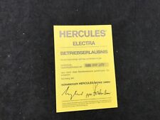 Betriebserlaubnis hercules ele gebraucht kaufen  Kulmbach