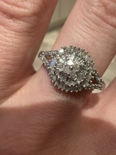 Diamond cluster ring for sale  SHEFFIELD
