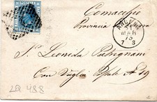 Viaggiata 1873 con usato  Italia