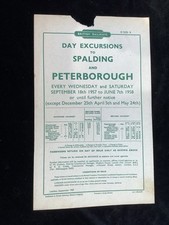 1957 railway handbill for sale  PETERBOROUGH
