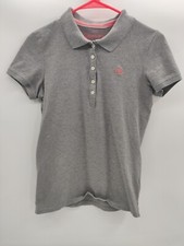Camisa polo feminina Aeropostale original cinza stretch logotipo rosa grande bordada comprar usado  Enviando para Brazil
