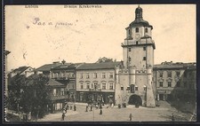 Lublin, Brama Krakowska, pocztówka 1915 , używany na sprzedaż  Wysyłka do Poland