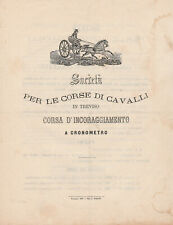 Regolamento corse cavalli usato  Cordenons