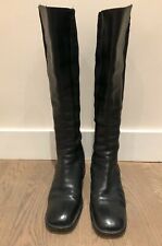 Bottes cuir noir d'occasion  Paris VIII