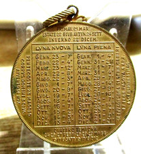 medaglia calendario usato medaglia calendario usato Zerbolo
