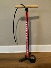 Bomba de piso de bicicleta vermelha LEZYNE Steel Floor Drive 160 psi. PARA PEÇAS comprar usado  Enviando para Brazil