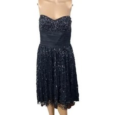 Black sequin strapless d'occasion  Nancy-