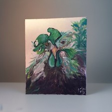 Abstract chicken portrait for sale  Hemet