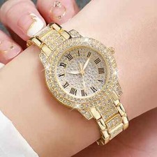 Strass quarzuhr edelstahl gebraucht kaufen  Siershahn