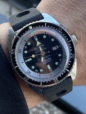 ORIMA Mortima 39,5mm | Skin Diver Plongee | Dwie korony | Bakelit | Vintage lata 70-te na sprzedaż  PL