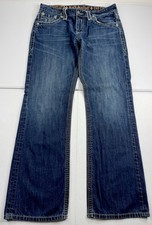 Jeans Rock Revival Corbin Boot Cut ponto grosso bolsos aba desgastada 36x34 comprar usado  Enviando para Brazil