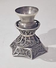 Castiçal vintage Havdalah prata esterlina feito à mão filigrana comprar usado  Enviando para Brazil