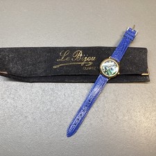 Le Bijou relógio suíço de quartzo com face de concha Paua CONDIÇÃO DE FUNCIONAMENTO DESCONHECIDA TA#763, usado comprar usado  Enviando para Brazil
