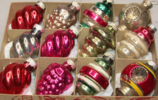 Lote Vintage Estatueta de Vidro BERRY TORNADO TWISTER Enfeites de Natal Brite Brilhante, usado comprar usado  Enviando para Brazil