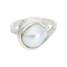 Weißgoldring 585 perle gebraucht kaufen  Kolbermoor