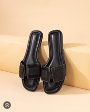 Womens black sandals for sale  BELFAST