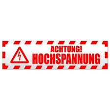 Achtung hochspannung gestreift gebraucht kaufen  Leipzig