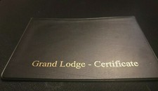 Grand lodge certificate for sale  CHEADLE
