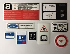 Decalques de compartimento de motor Ford Escort MK4 XR3i EFi - melhores e mais baratos comprar usado  Enviando para Brazil