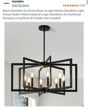 Black chandelier dining for sale  Chicago