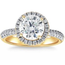 2ct halo moissanite for sale  Libertyville