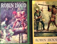 1912 ROBIN HOOD TWO BOOKS COLOR ILLUSTRATED ACTION ADVENTURE LEGEND GIFT IDEA comprar usado  Enviando para Brazil