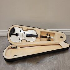 Violino Mendini By Cecilio para iniciantes, crianças e adultos - Kit iniciante, 4/4, branco comprar usado  Enviando para Brazil