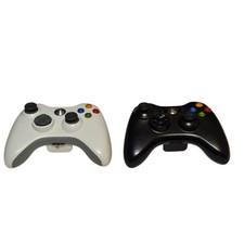 Controles sem fio Microsoft Xbox 360 videogame branco e preto testado pelo fabricante de equipamento original comprar usado  Enviando para Brazil