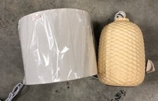 Designs simples - Abajur de mesa de cabeceira de cerâmica tradicional 20,4" de altura - Amarelo, usado comprar usado  Enviando para Brazil