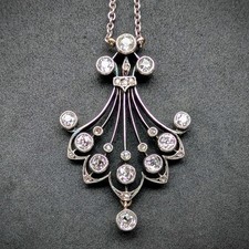 Jugendstil collier 14k gebraucht kaufen  München