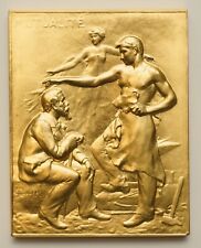 Plaque médaille bronze d'occasion  France