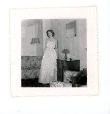 Mulher elegante em vestido longo - Foto de moda instantânea vintage comprar usado  Enviando para Brazil