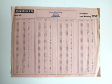 Märklin preisliste zum gebraucht kaufen  Datteln