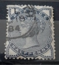 1883 blue half for sale  LIVERPOOL