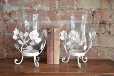 Pair hurricane candle for sale  SPALDING
