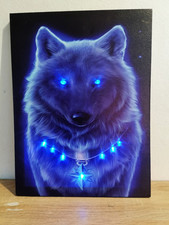 Wolf motiv leinwand gebraucht kaufen  Eltville am Rhein