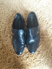 Mens black leather for sale  CLYDEBANK