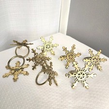 Brass snowflake napkin for sale  Burnsville