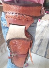 Ceinture cuir cowboy d'occasion  Catus