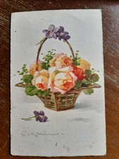 Zabytkowa pocztówka Róże na sprzedaż  PL