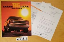 Dodge ramcharger prospectus d'occasion  Meyzieu